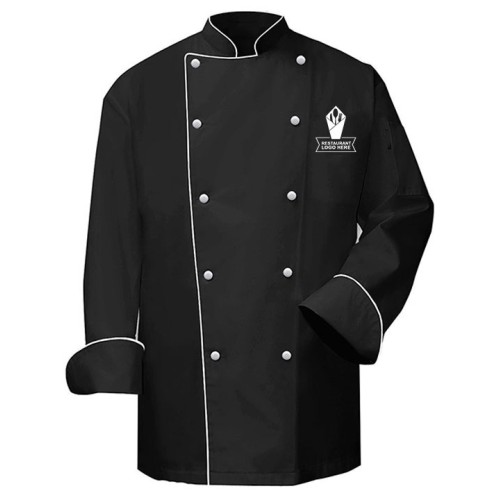 Premium Black Double-Breasted Chef Coat